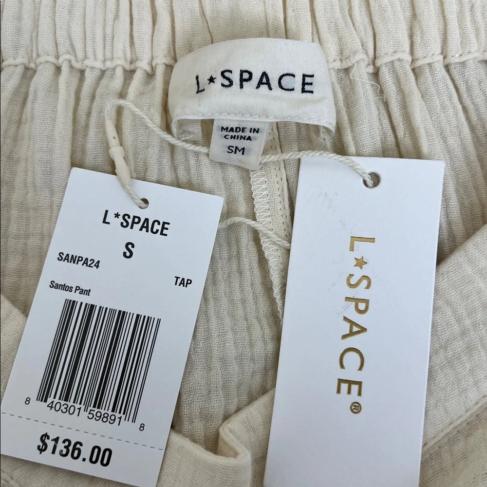 NWT L Space Revolve Santos Pant Wide Leg in Tapioca size Small